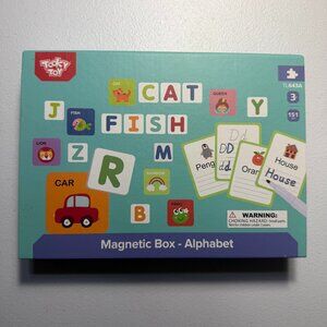 Magnetic Alphabet Learning Box for Kids 151pcs Letters & Flashcards Educational